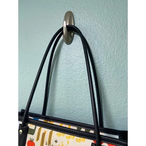 Kate Spade Pasta Mangia Italy Italian Tote Bag Rare Hard to Find - Picture 5 of 10